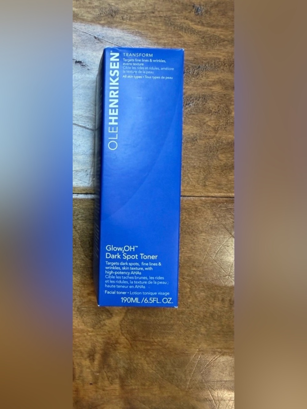 Ole Henriksen Glow2OH Dark Spot Toner 6.5oz NEW Sealed AHA